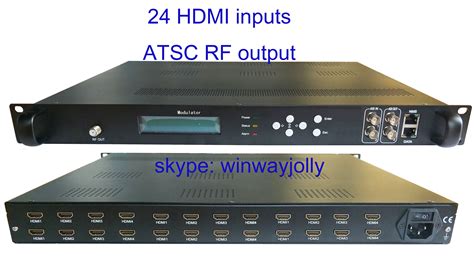 1 <strong>HDMI</strong> input supporting all resolutions up to 1080p60. . Hdmi to atsc modulator
